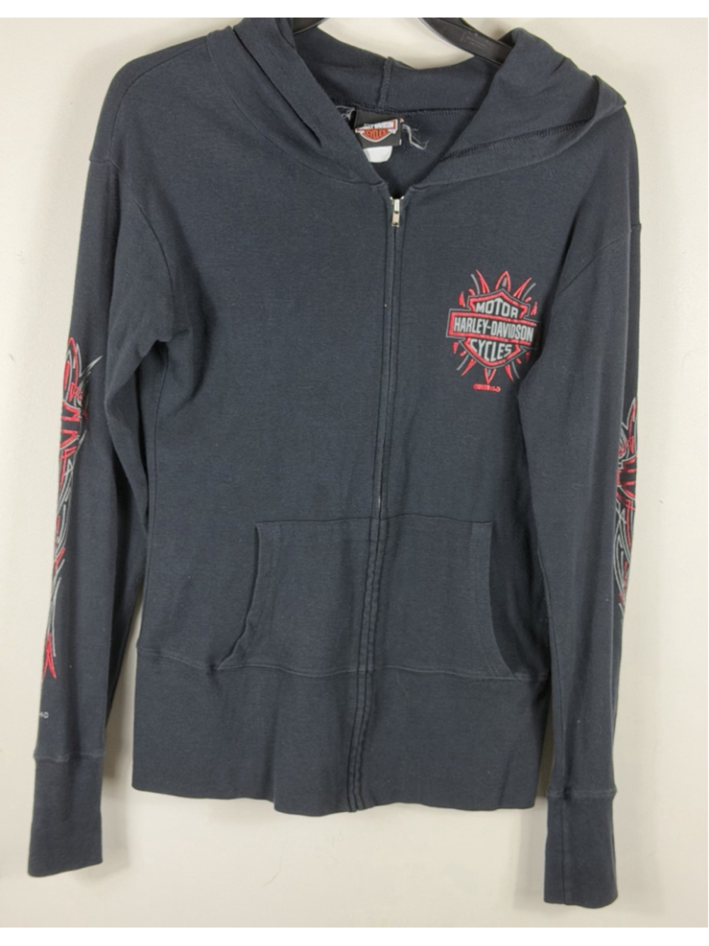 Y2K Harley-Davidson Zip Up Jacket Size Medium Womens